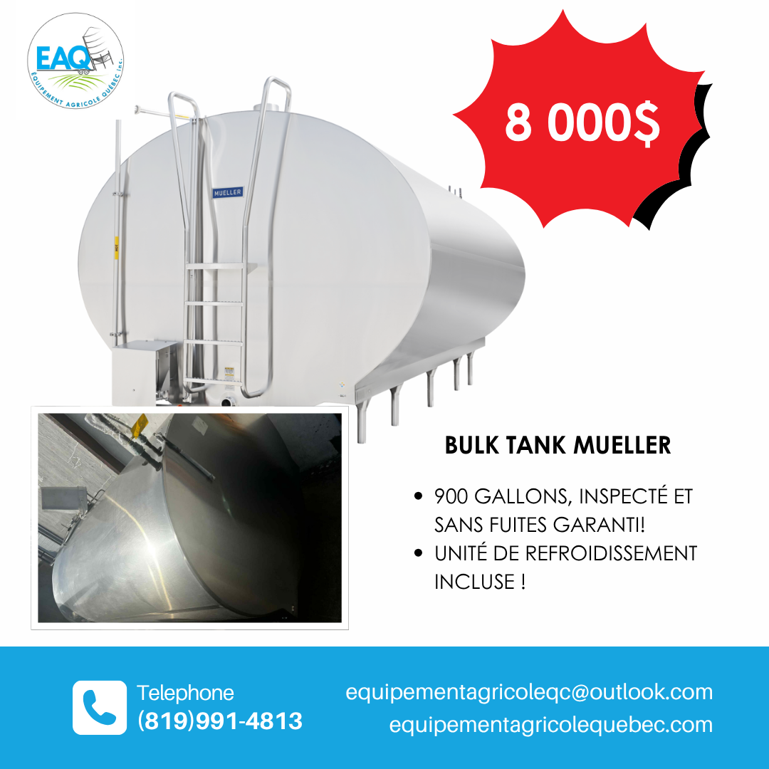 BULK TANK MUELLER 900 GALLONS